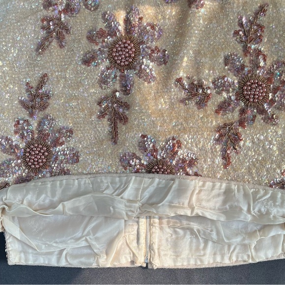 VTG Valentina Ltd. 1960s Sm. Beaded Wool Formal Zip Back Sweater Tank EXQUISITE - Picture 13 of 16